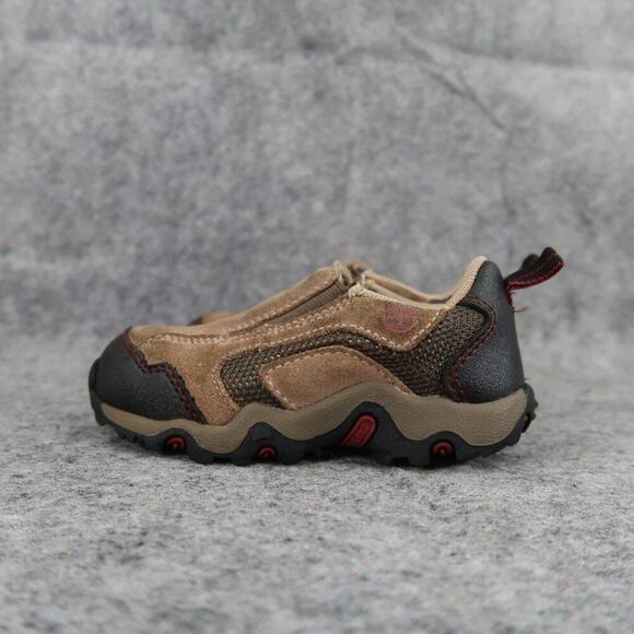 Timberland Shoes Toddler 8 Slip On Moc Leather Casual Active Kids Brown Outdoor - Picture 5 of 13